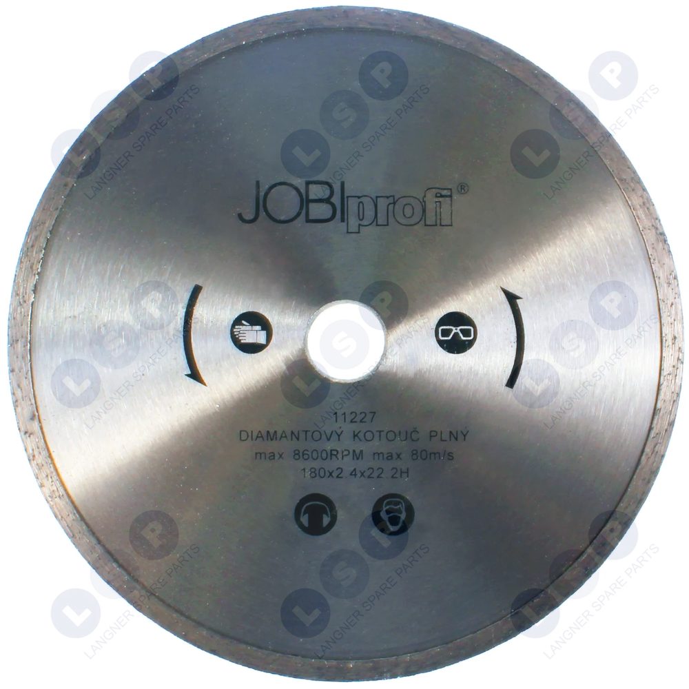 JOBI plný diamantový kotúč 180x22,2x2,5mm